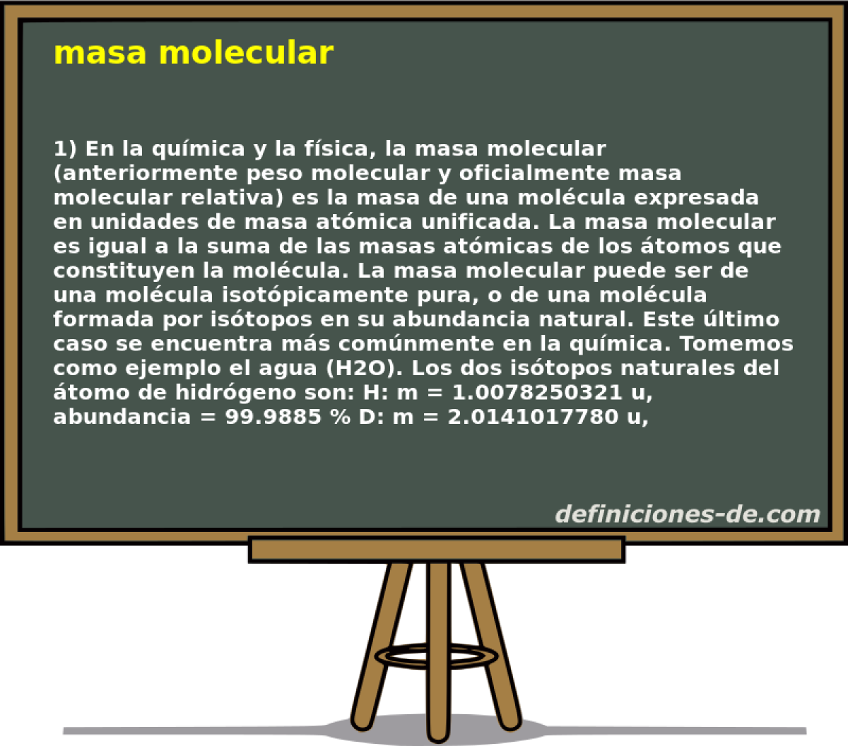 masa molecular 