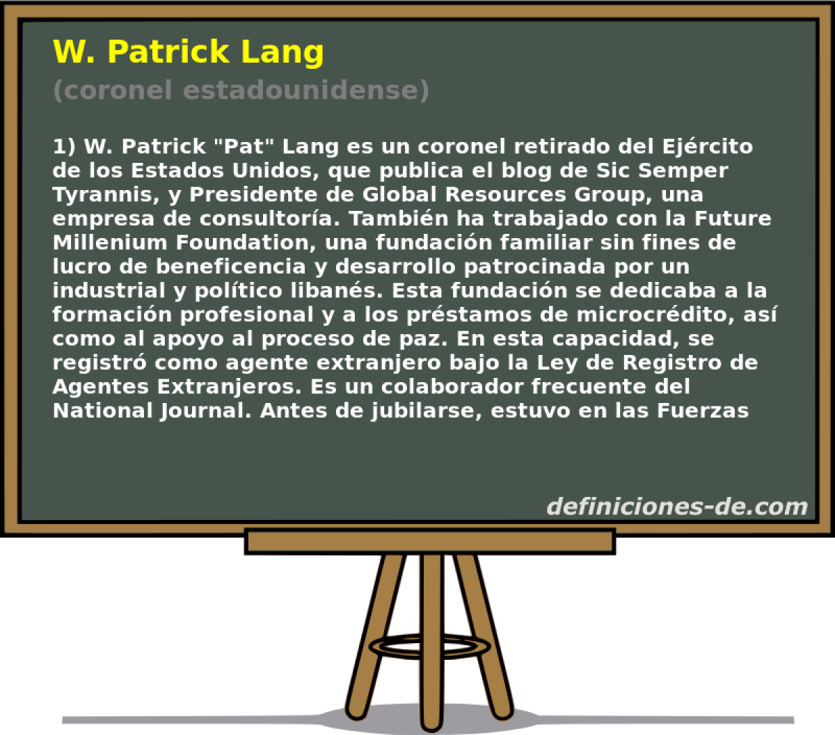 W. Patrick Lang (coronel estadounidense)