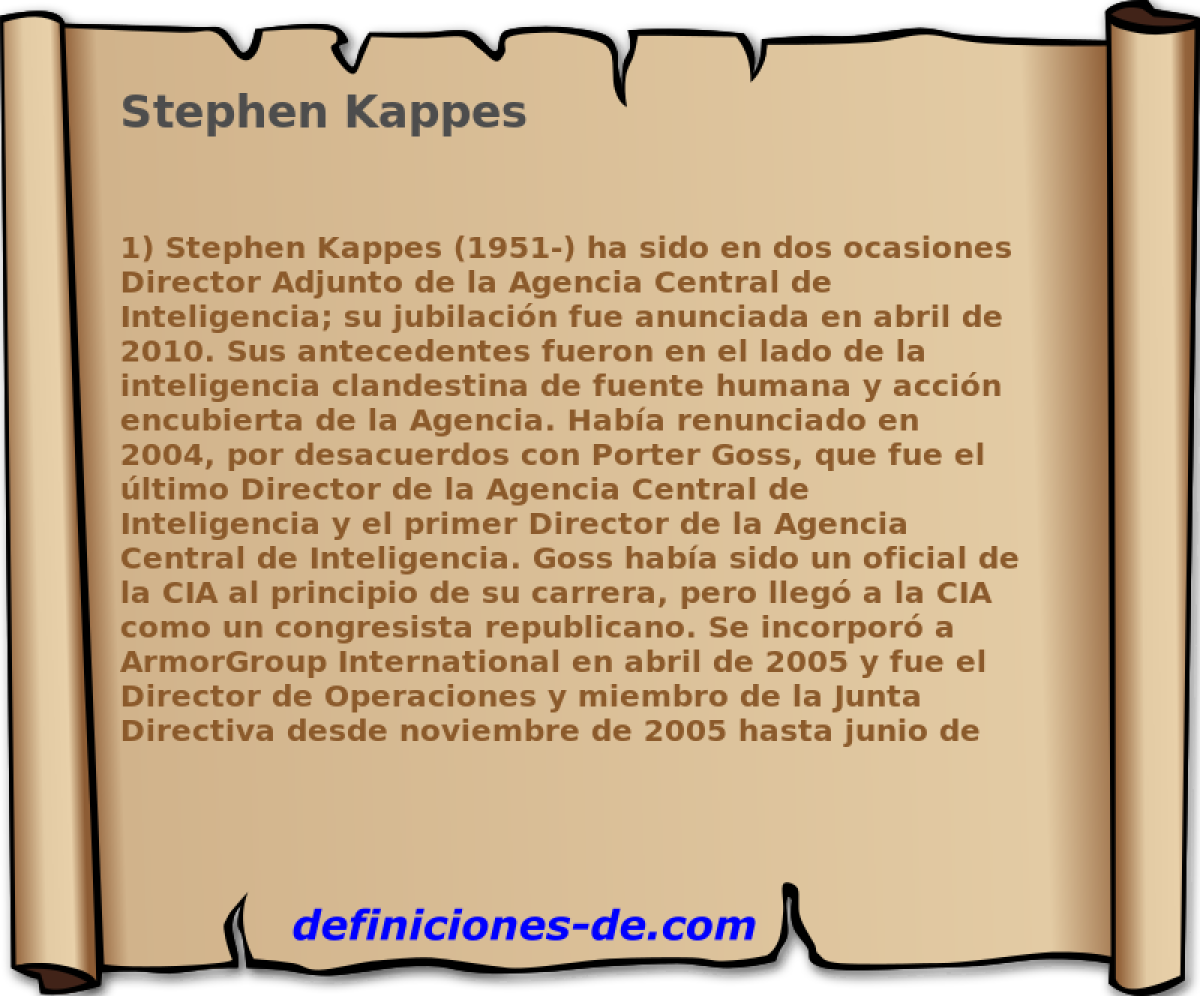 Stephen Kappes 