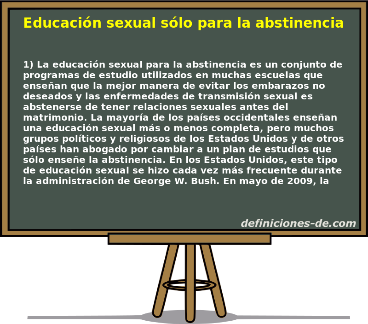 Educacin sexual slo para la abstinencia 