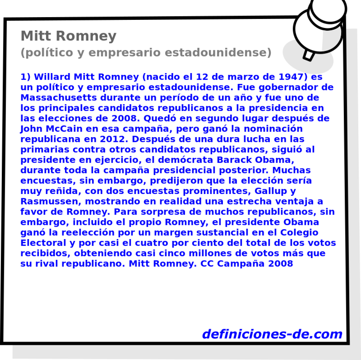 Mitt Romney (poltico y empresario estadounidense)