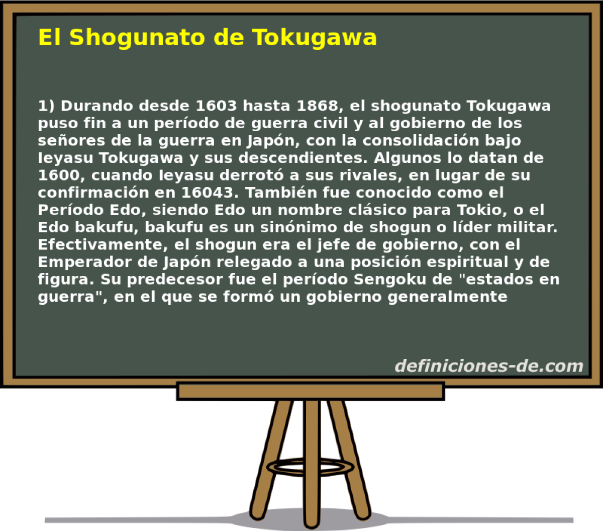 El Shogunato de Tokugawa 