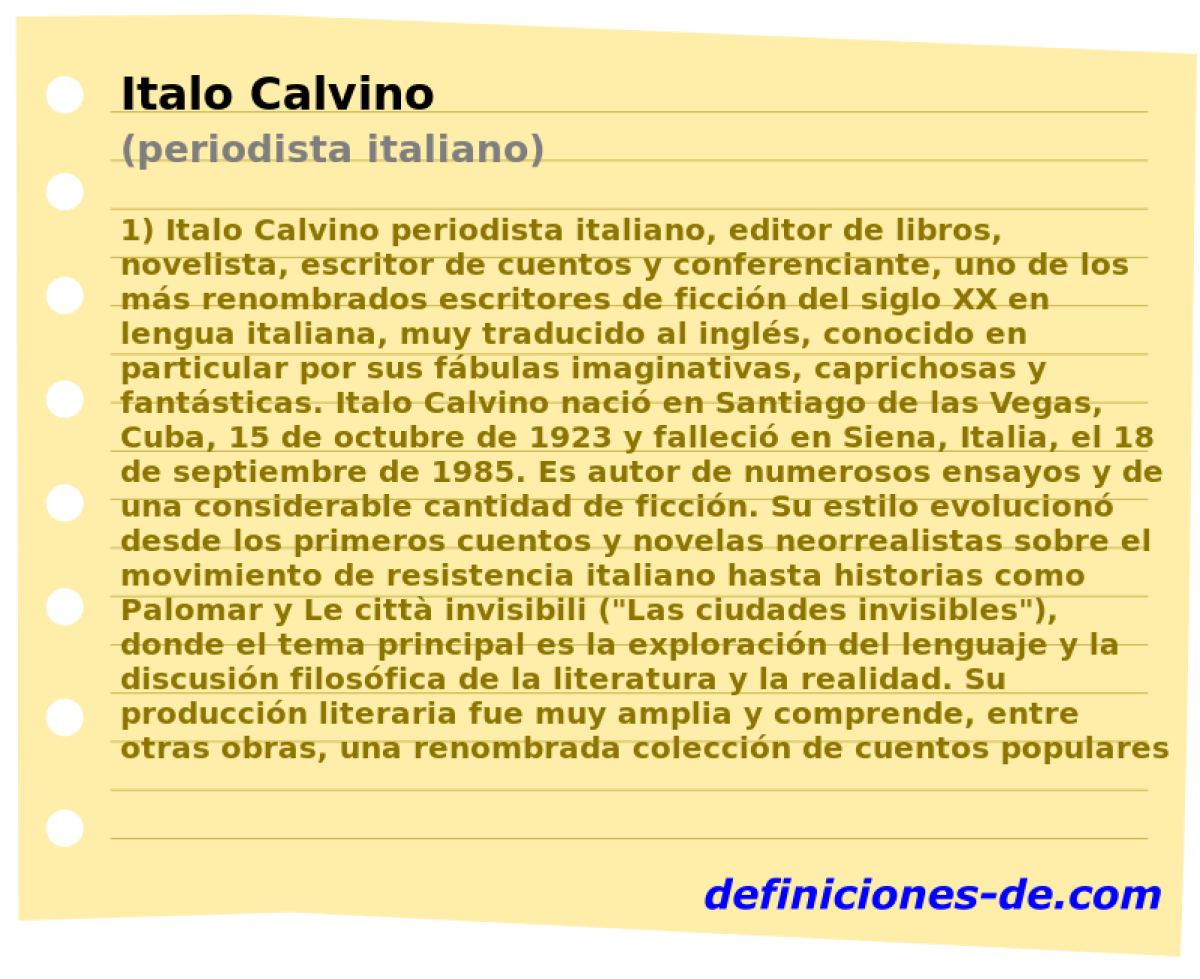 Italo Calvino (periodista italiano)