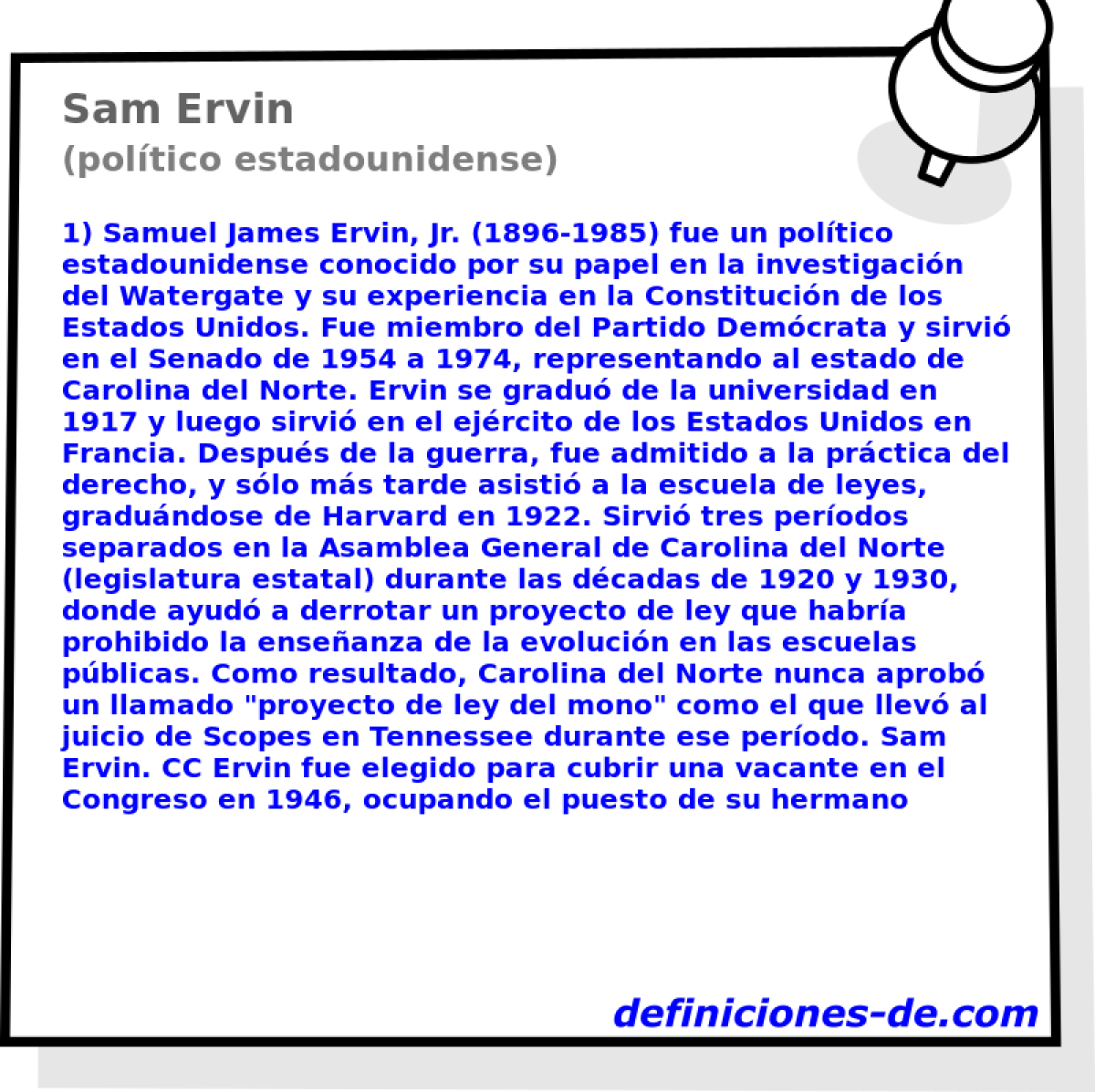 Sam Ervin (poltico estadounidense)