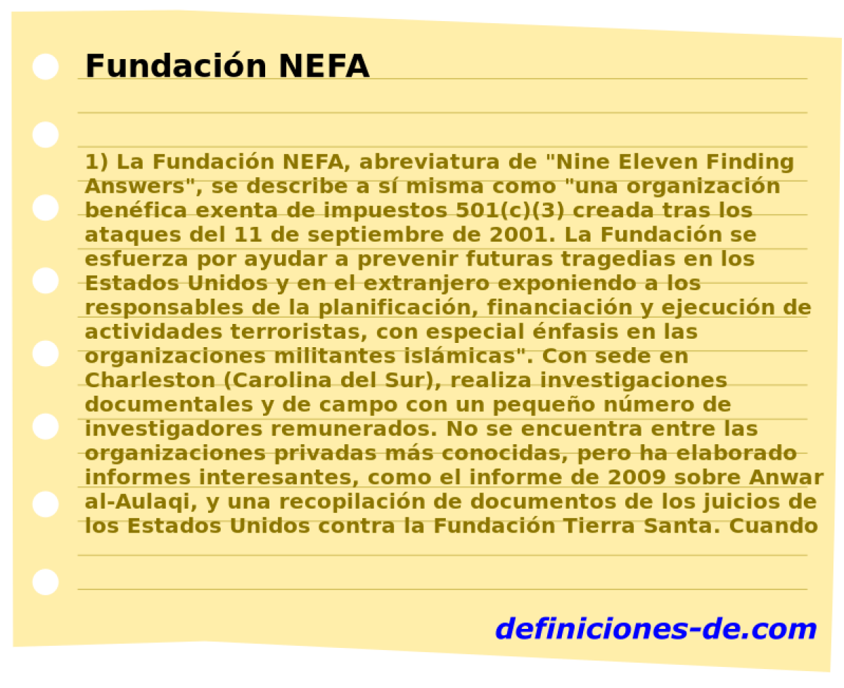 Fundacin NEFA 