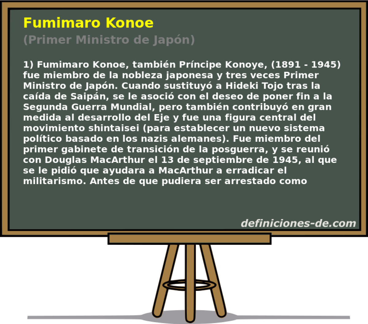 Fumimaro Konoe (Primer Ministro de Japn)
