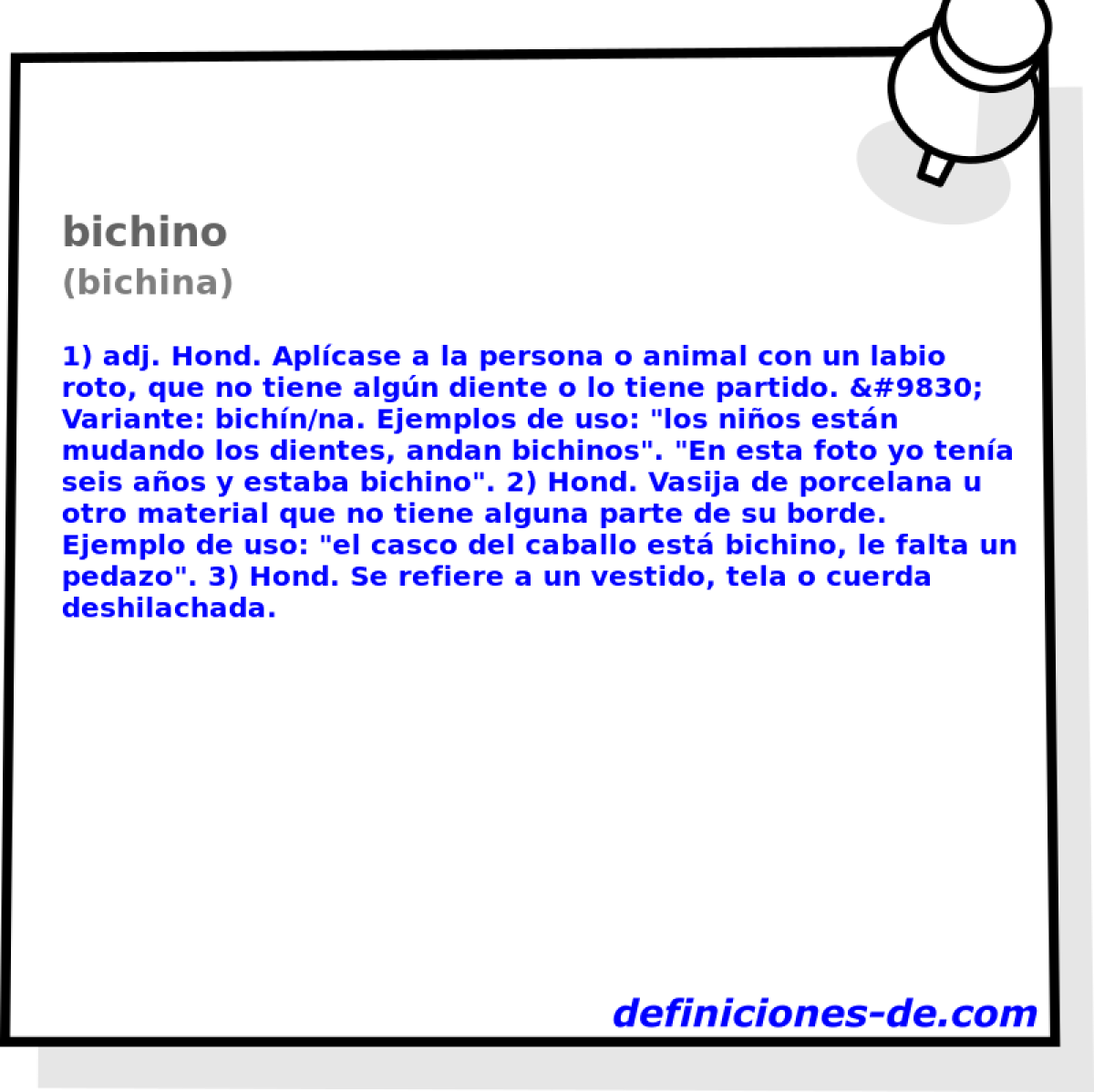 bichino (bichina)