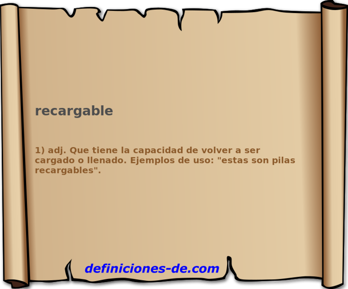 recargable 