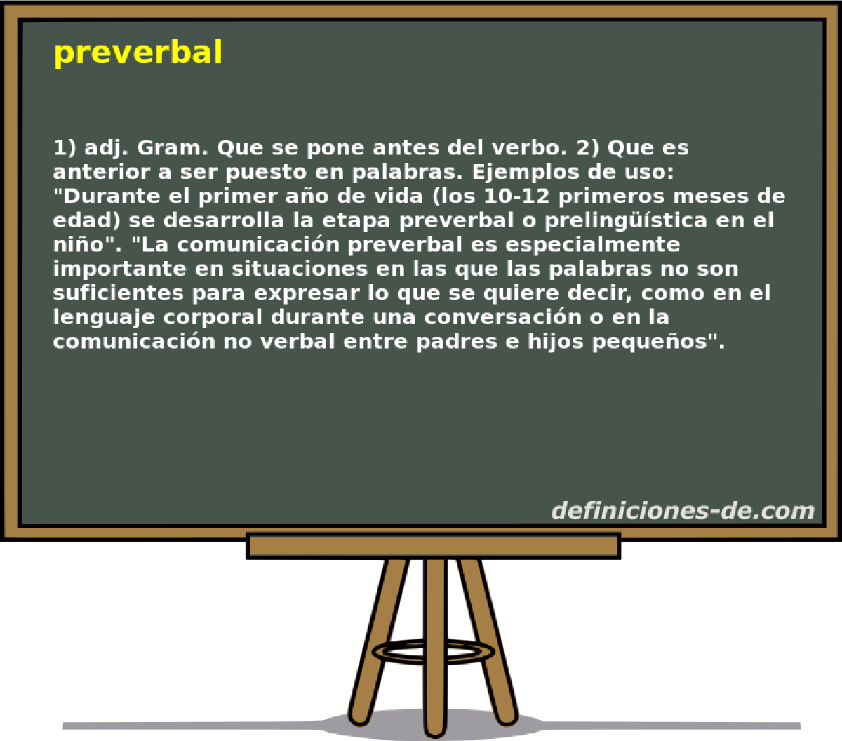preverbal 