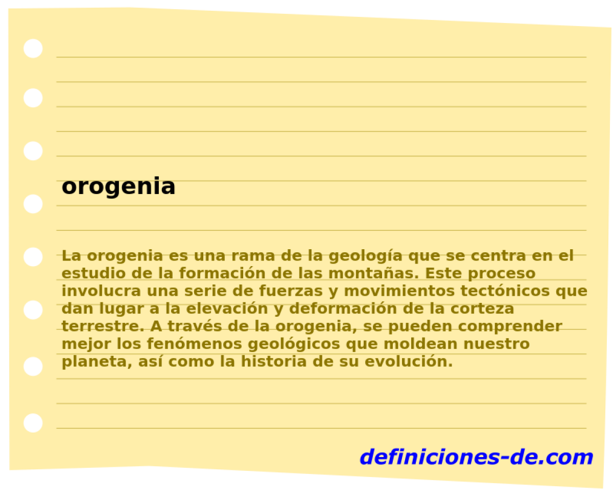 orogenia 