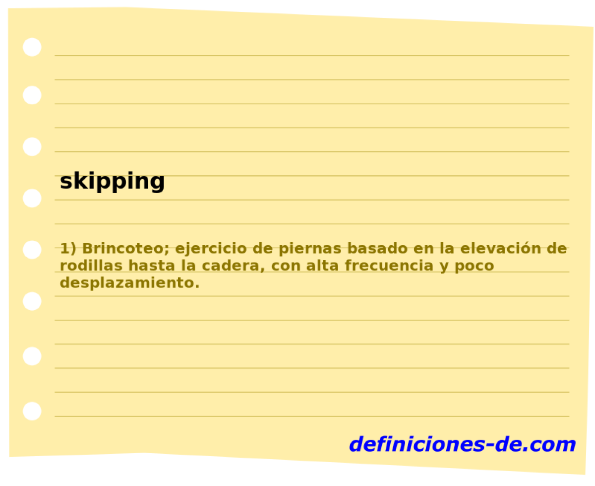 skipping 