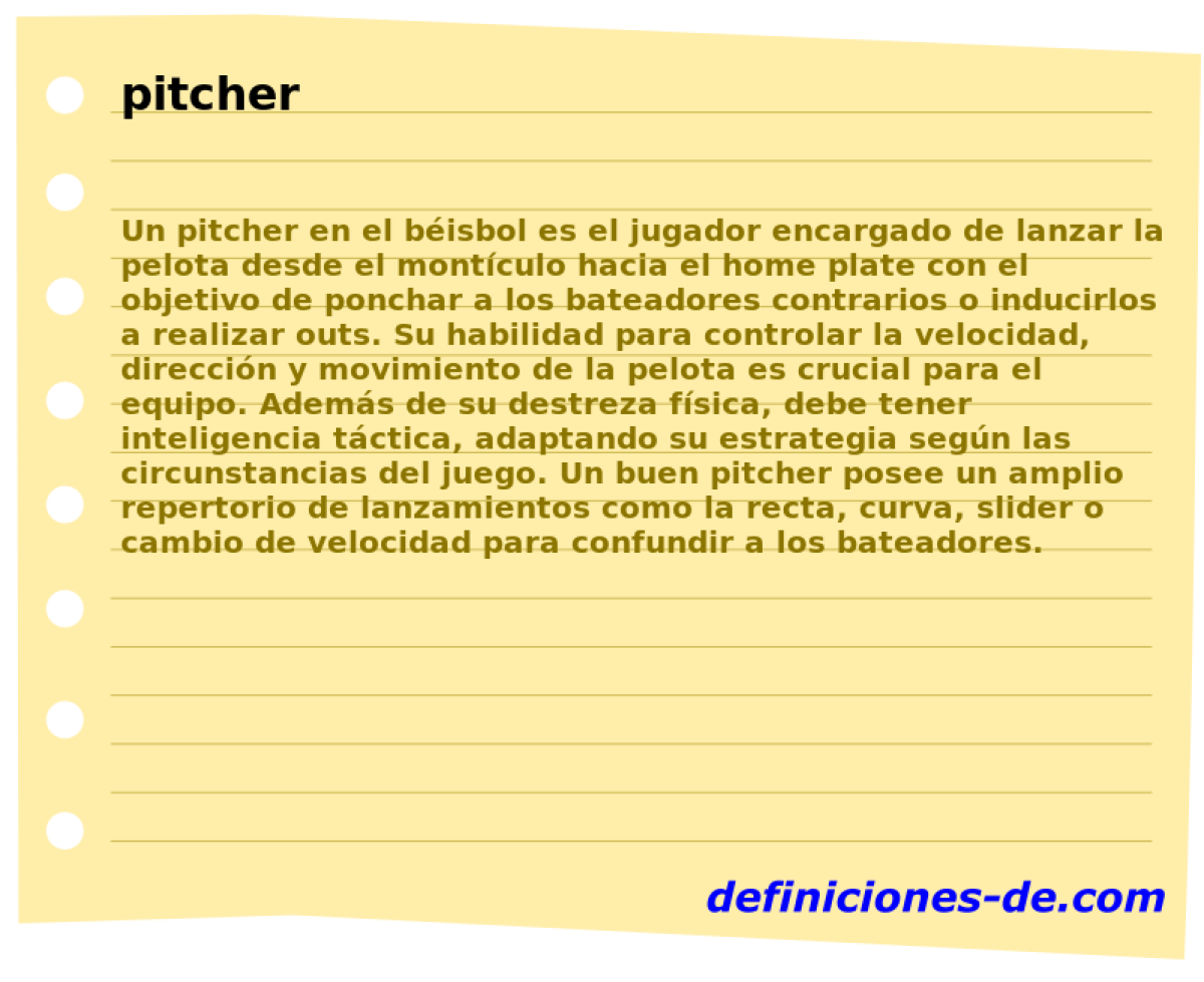pitcher 