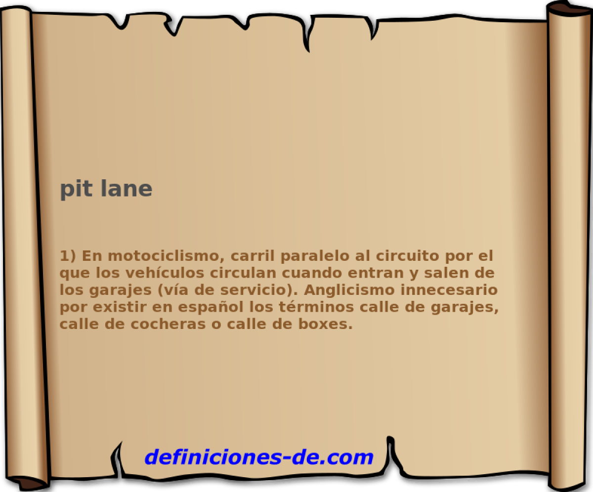 pit lane 