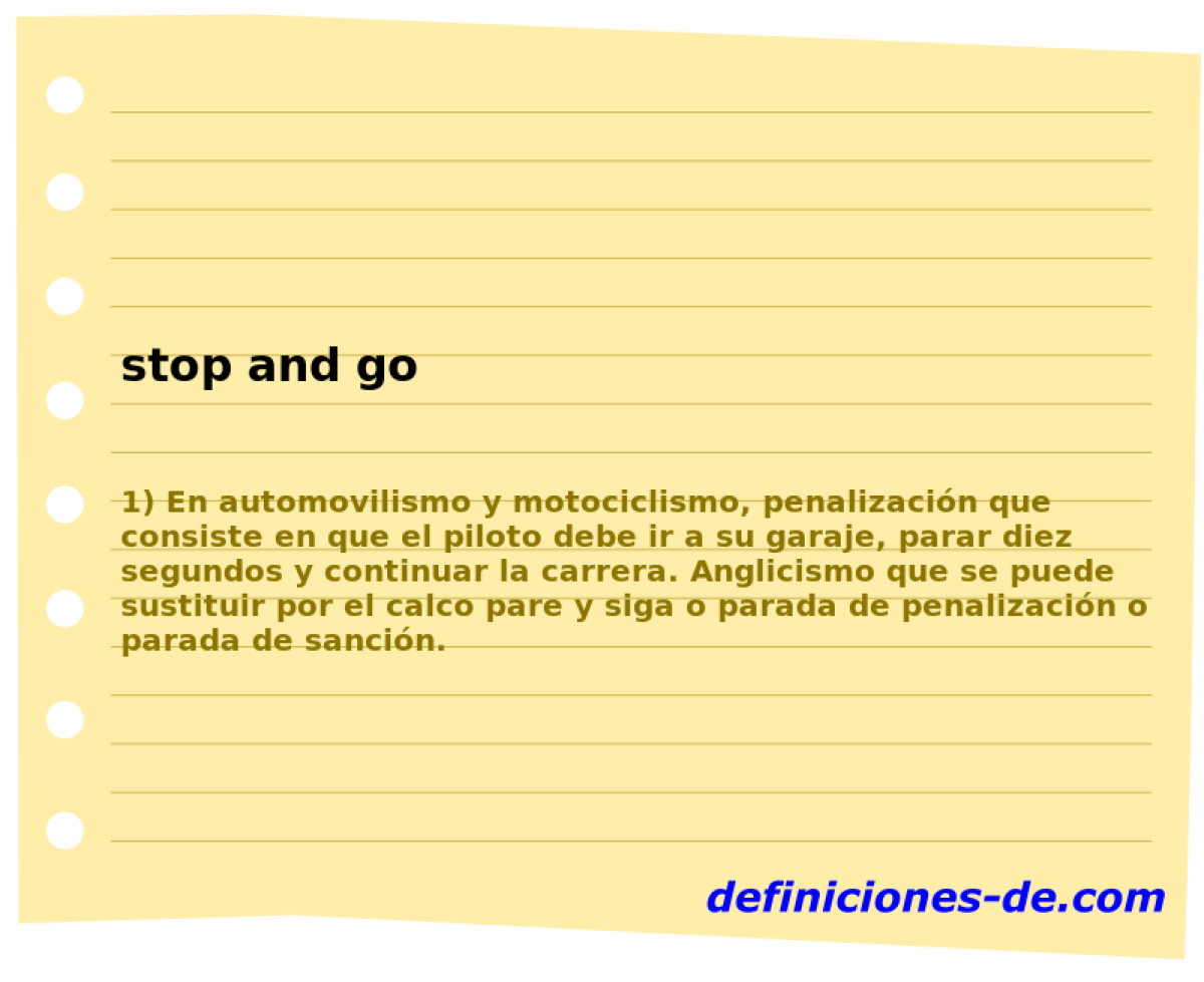 stop and go 