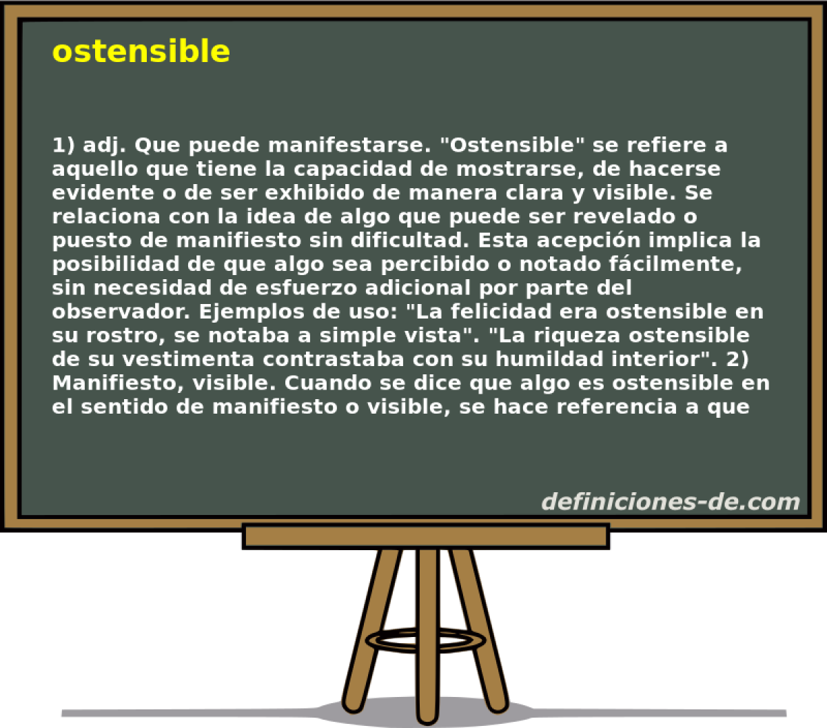 ostensible 