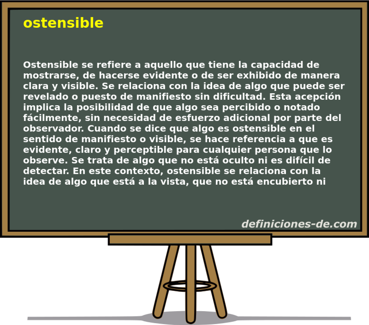 ostensible 