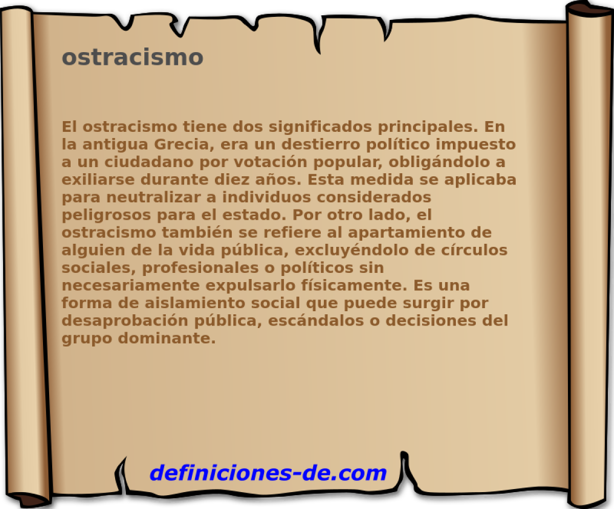 ostracismo 