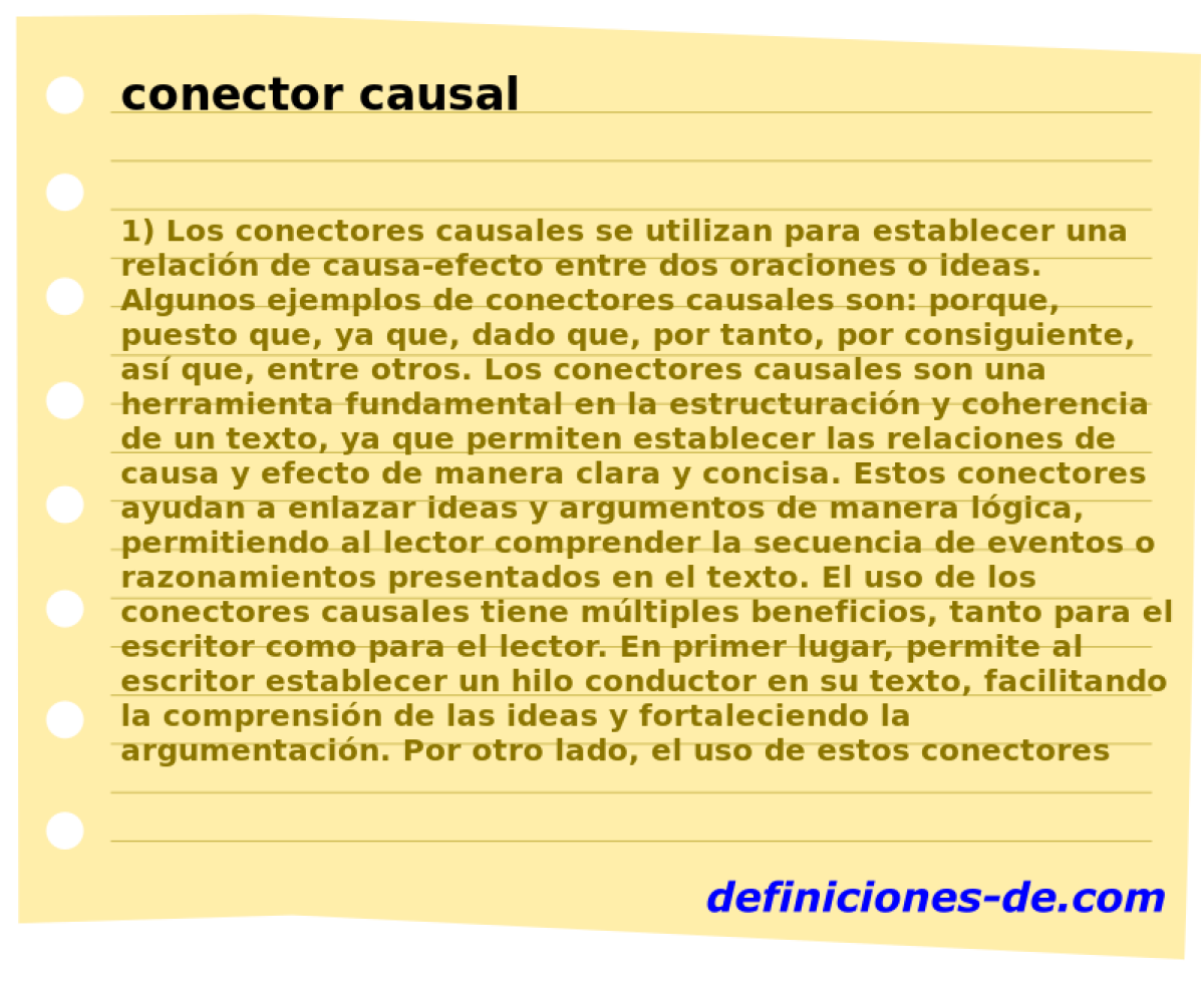 conector causal 