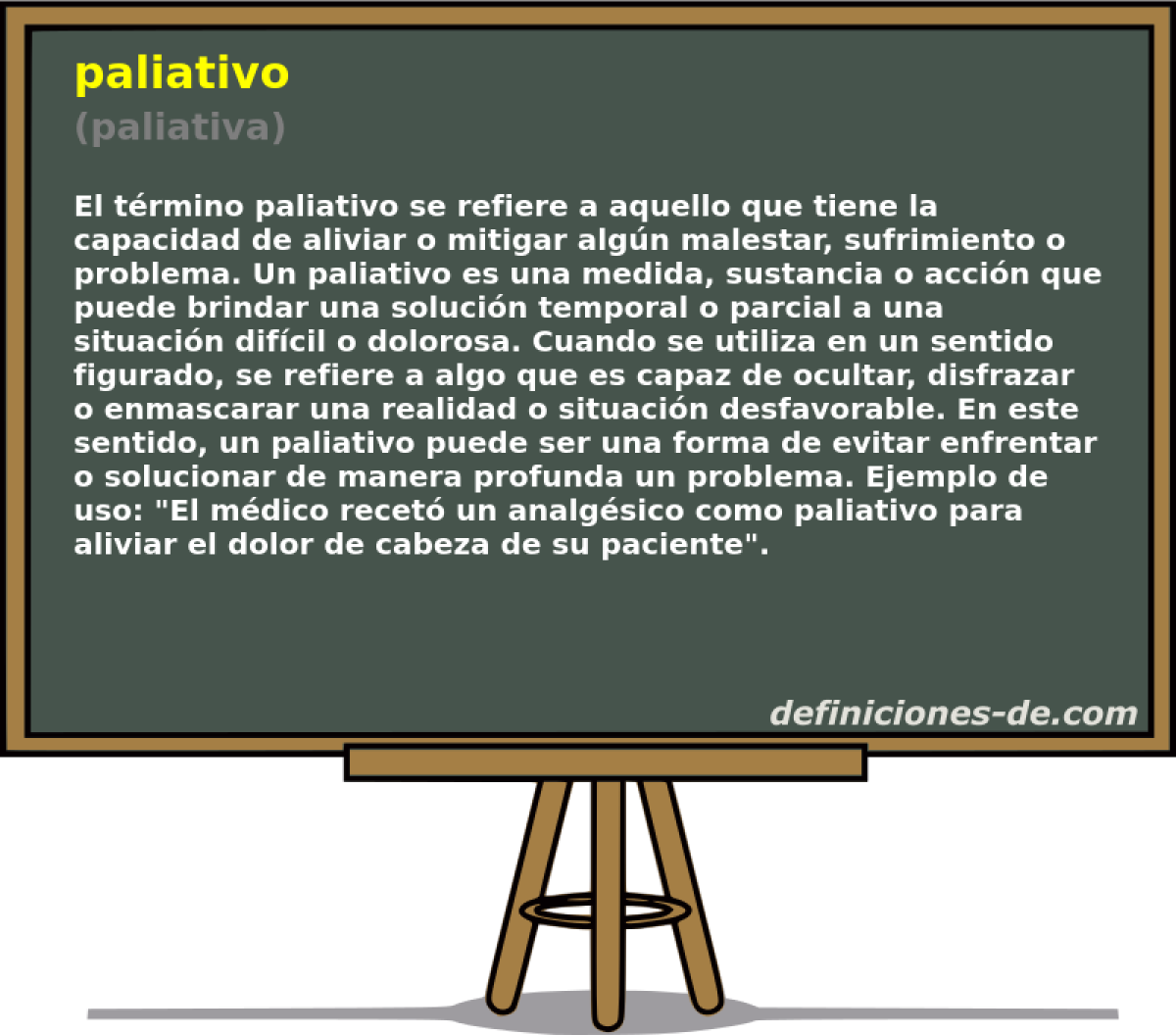 paliativo (paliativa)