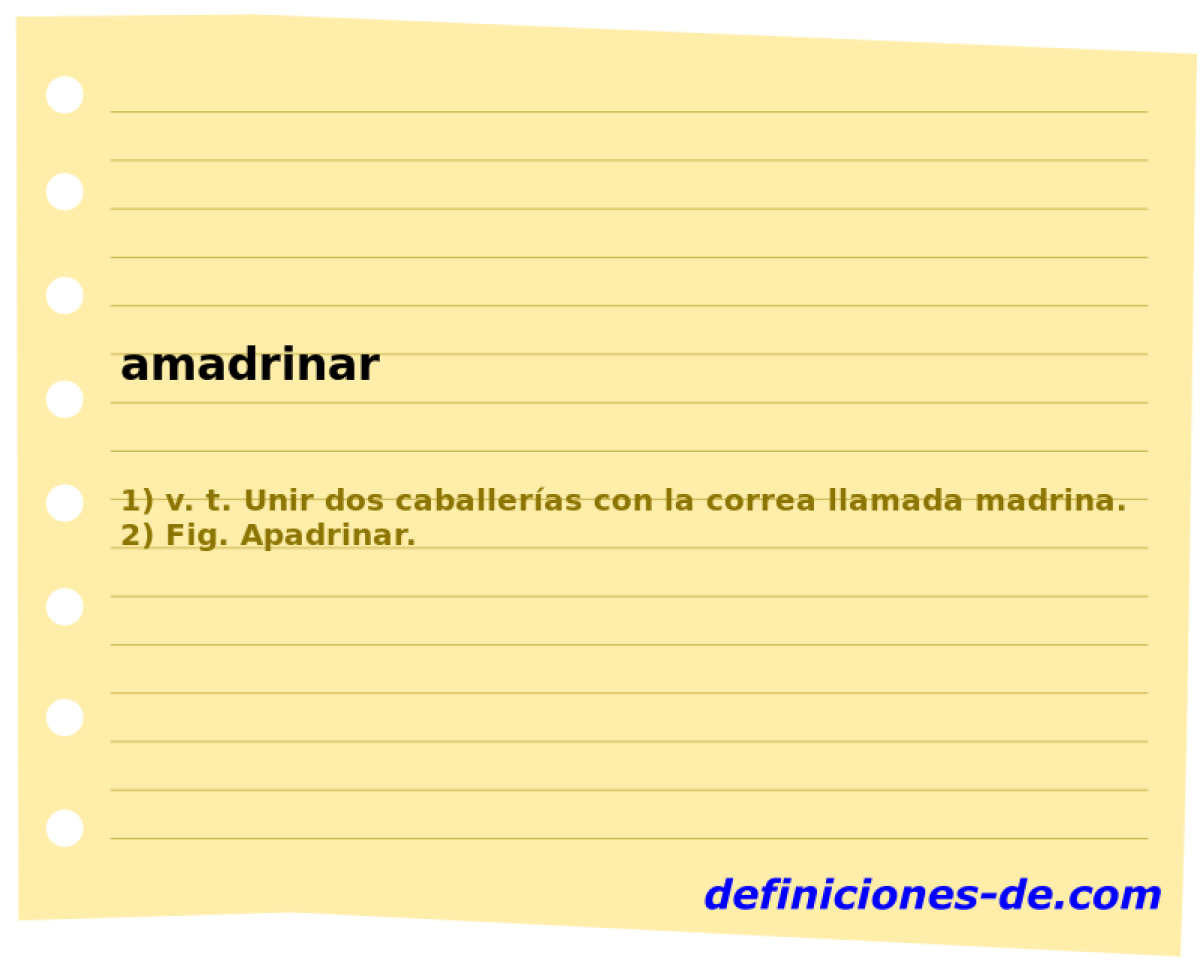 amadrinar 