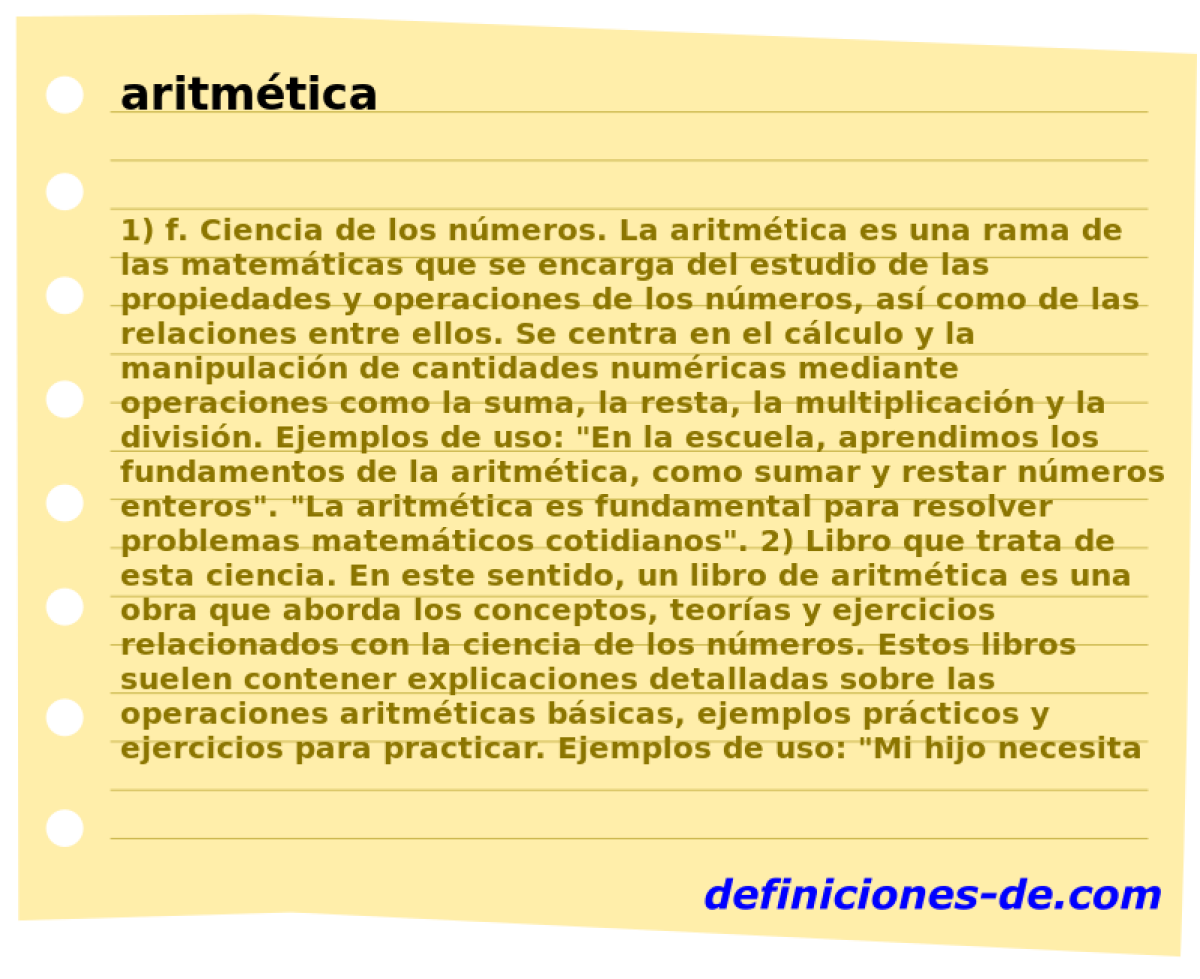 aritmtica 