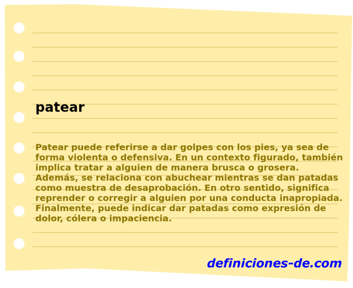 patear 