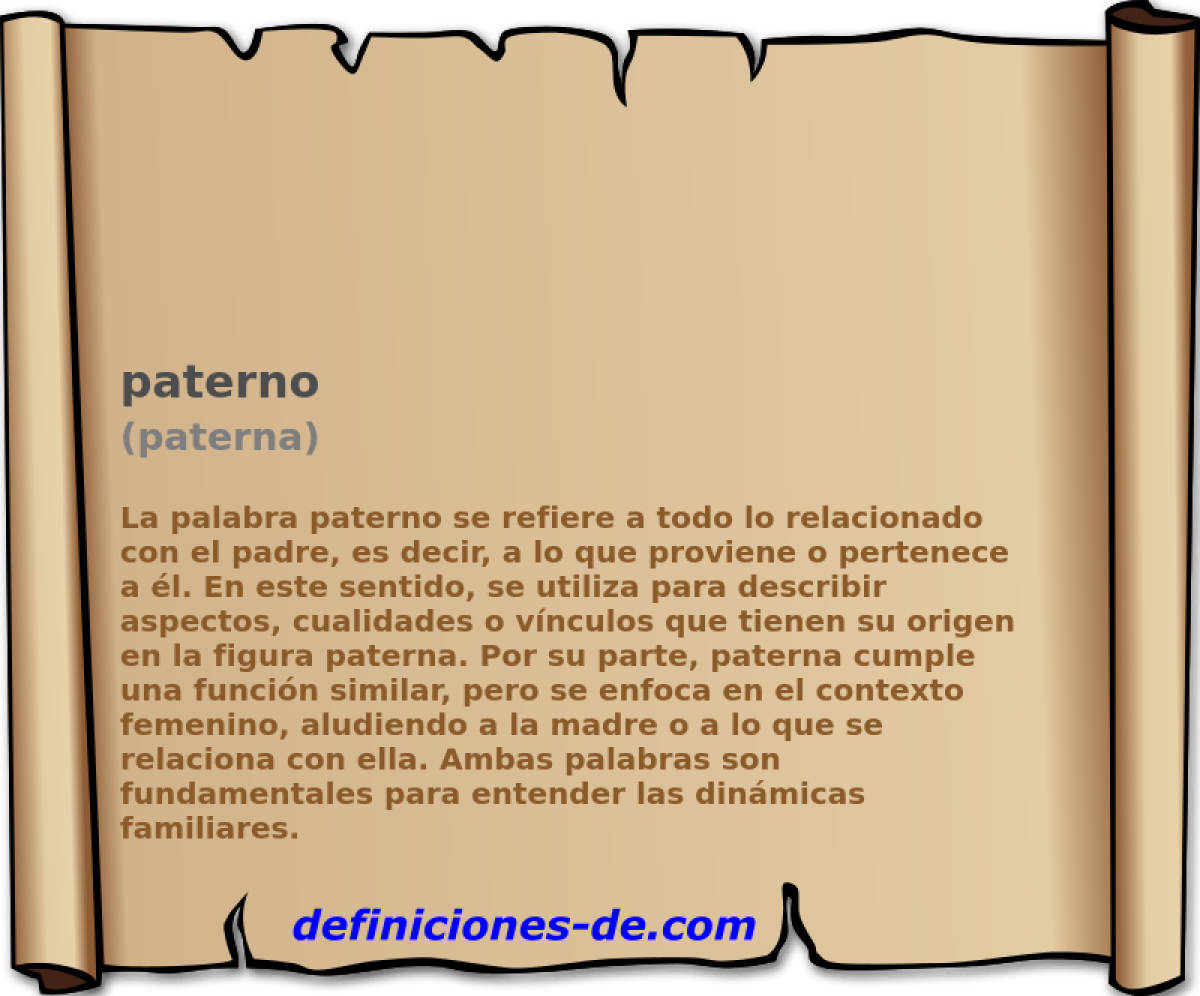 paterno (paterna)