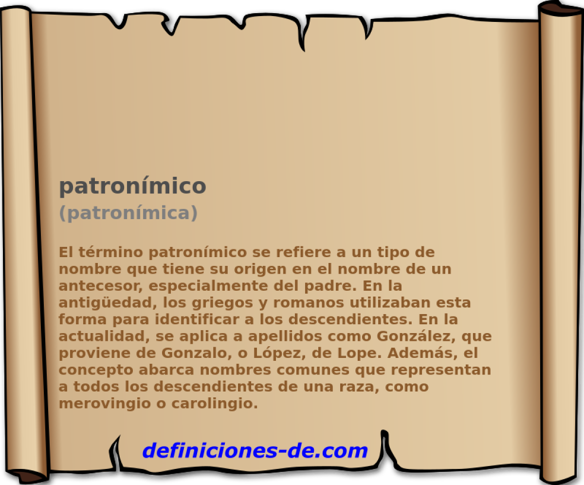 patronmico (patronmica)