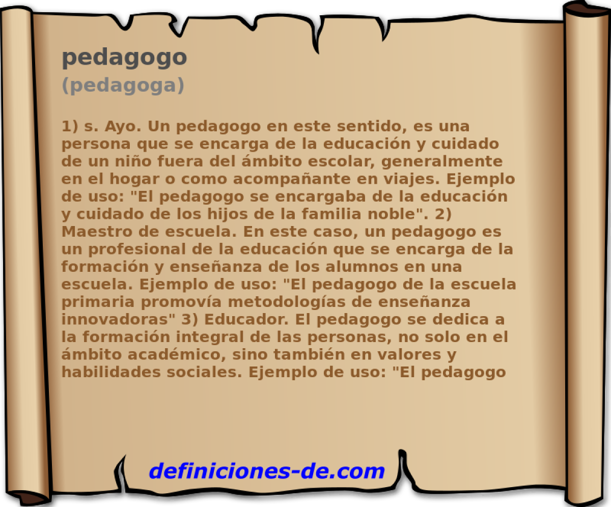 pedagogo (pedagoga)