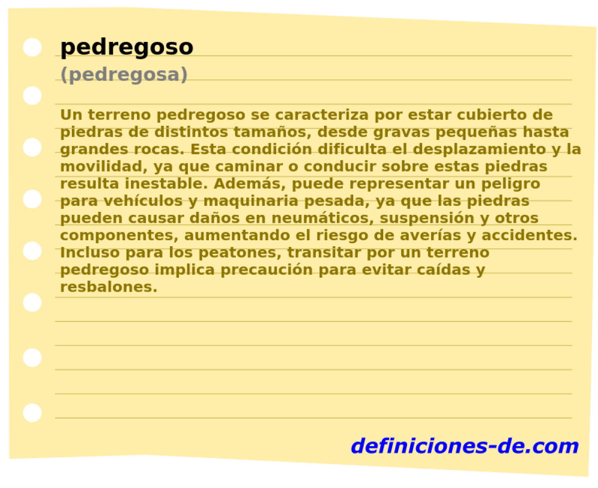 pedregoso (pedregosa)