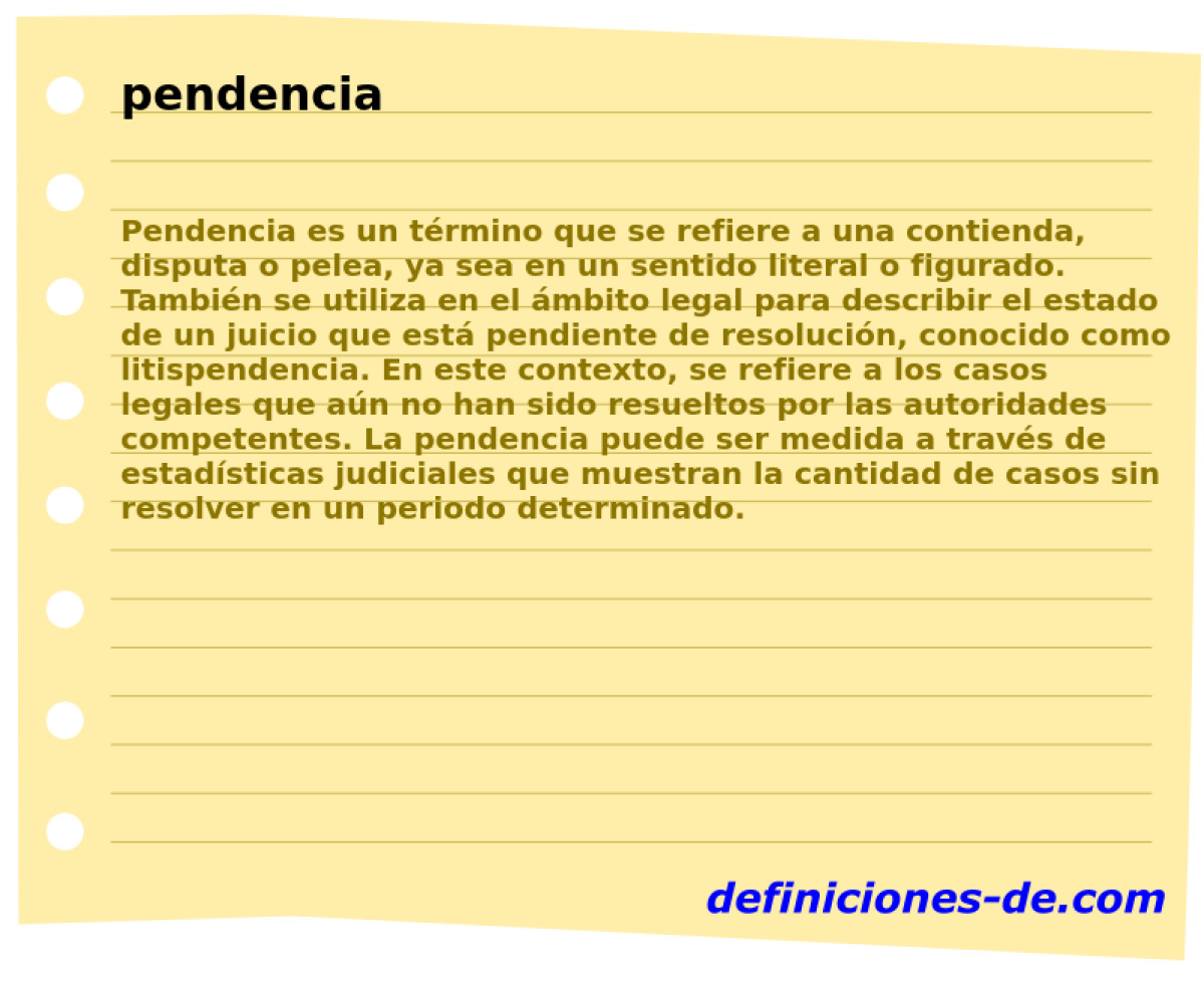 pendencia 