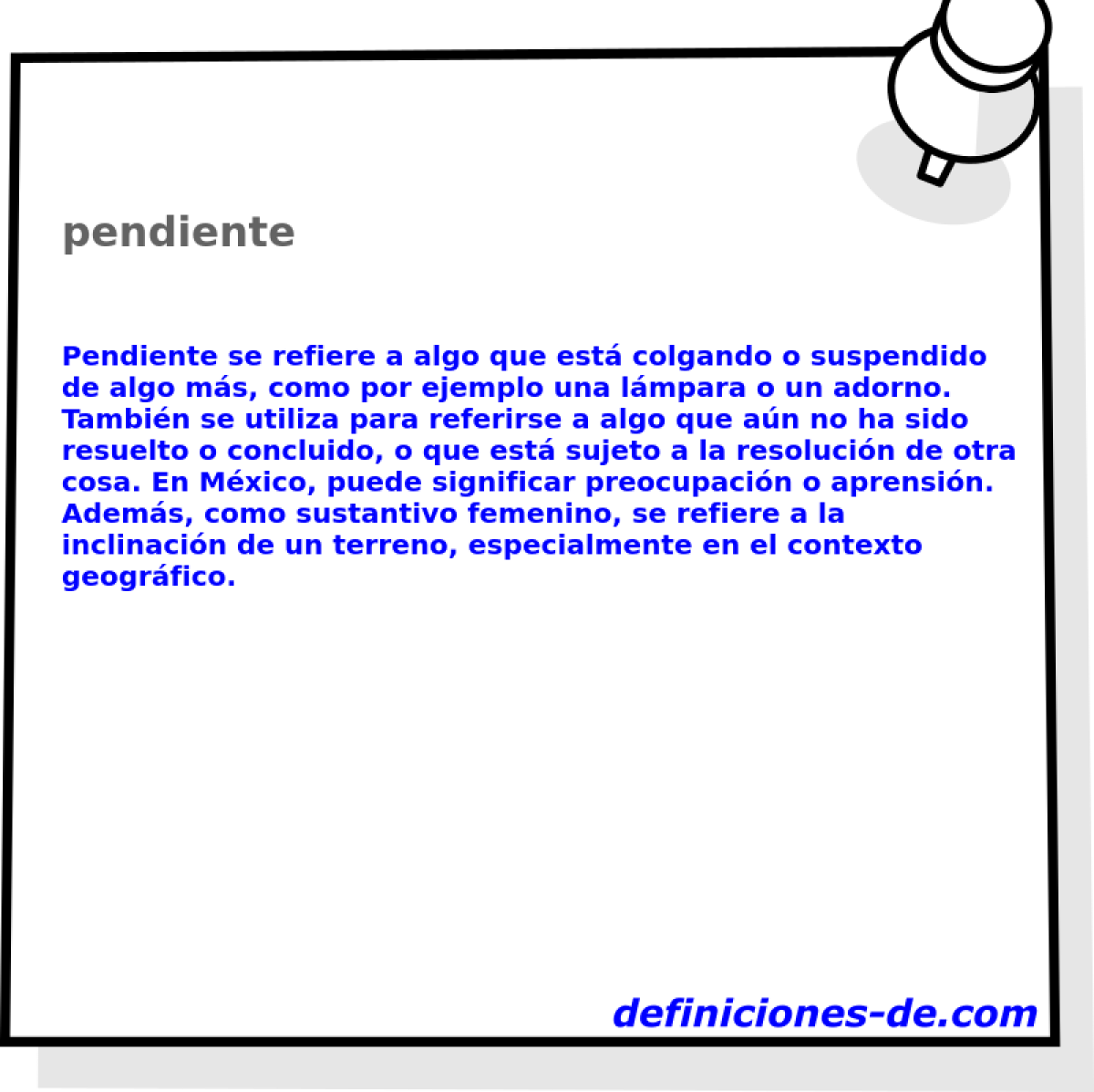 pendiente 