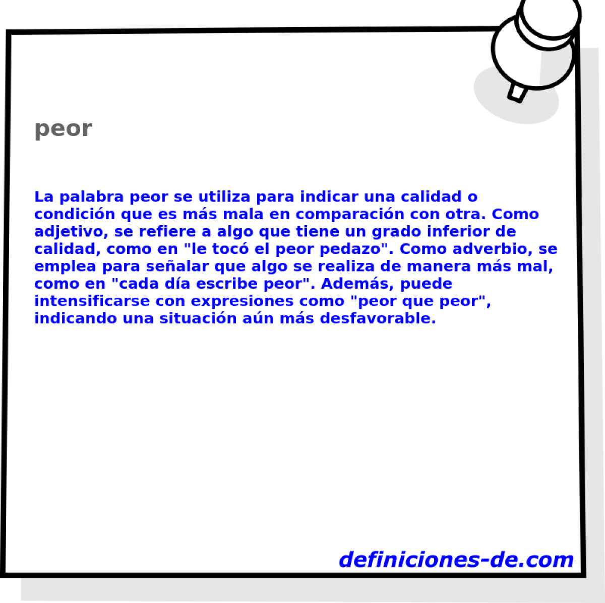 peor 