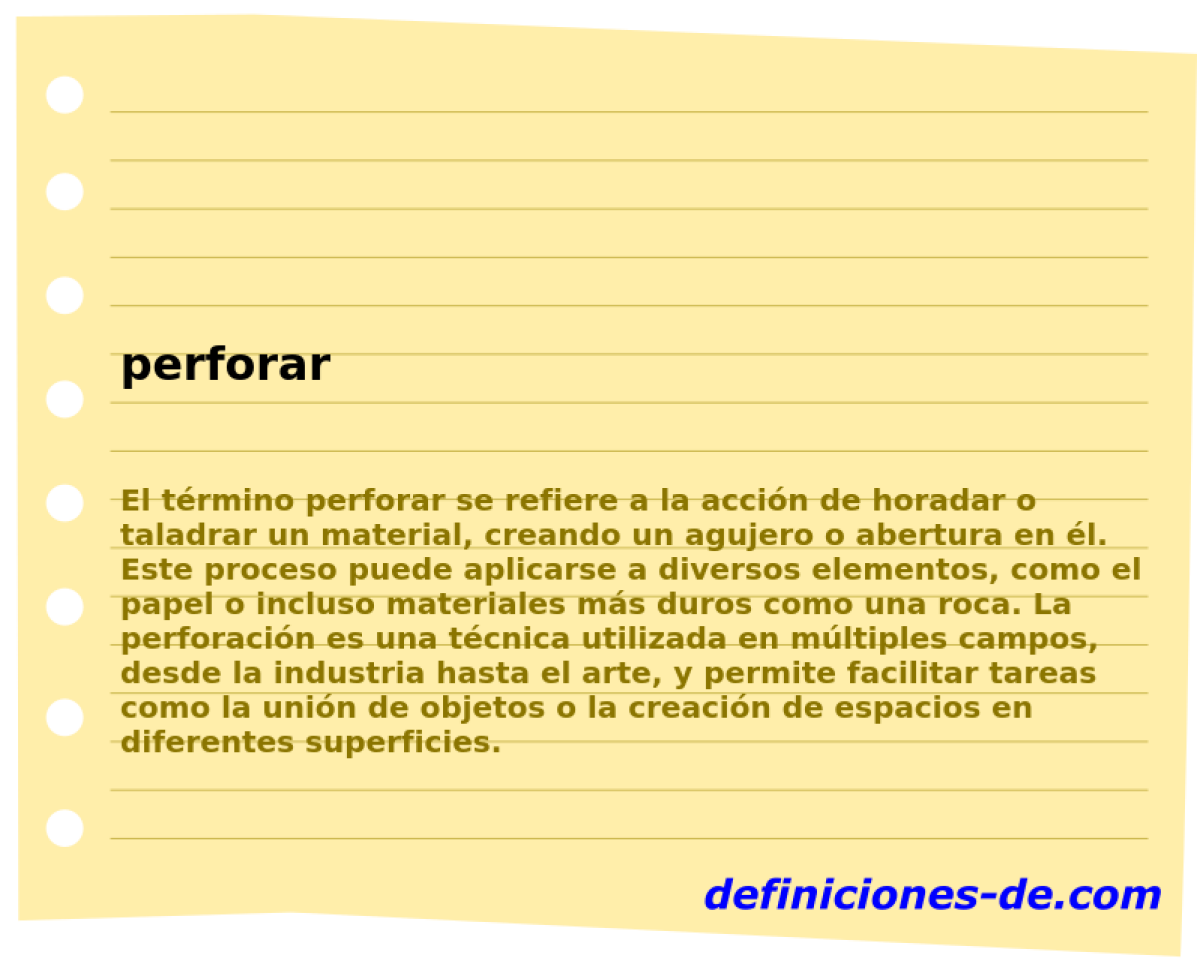 perforar 