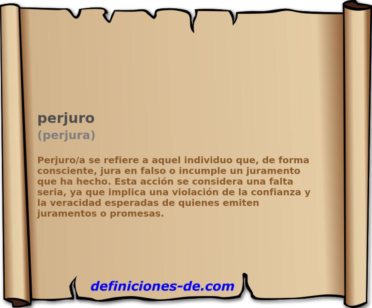 perjuro (perjura)