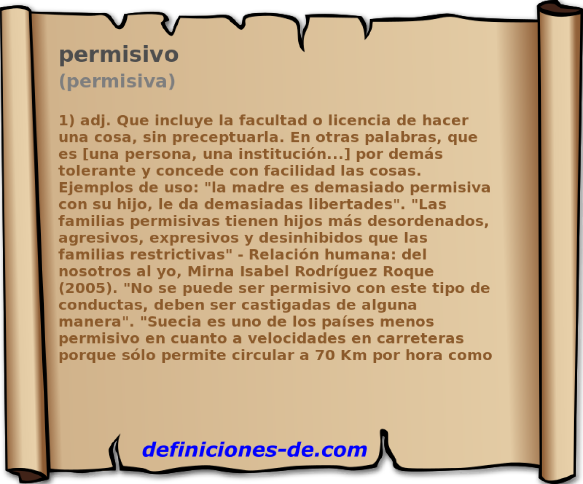 permisivo (permisiva)