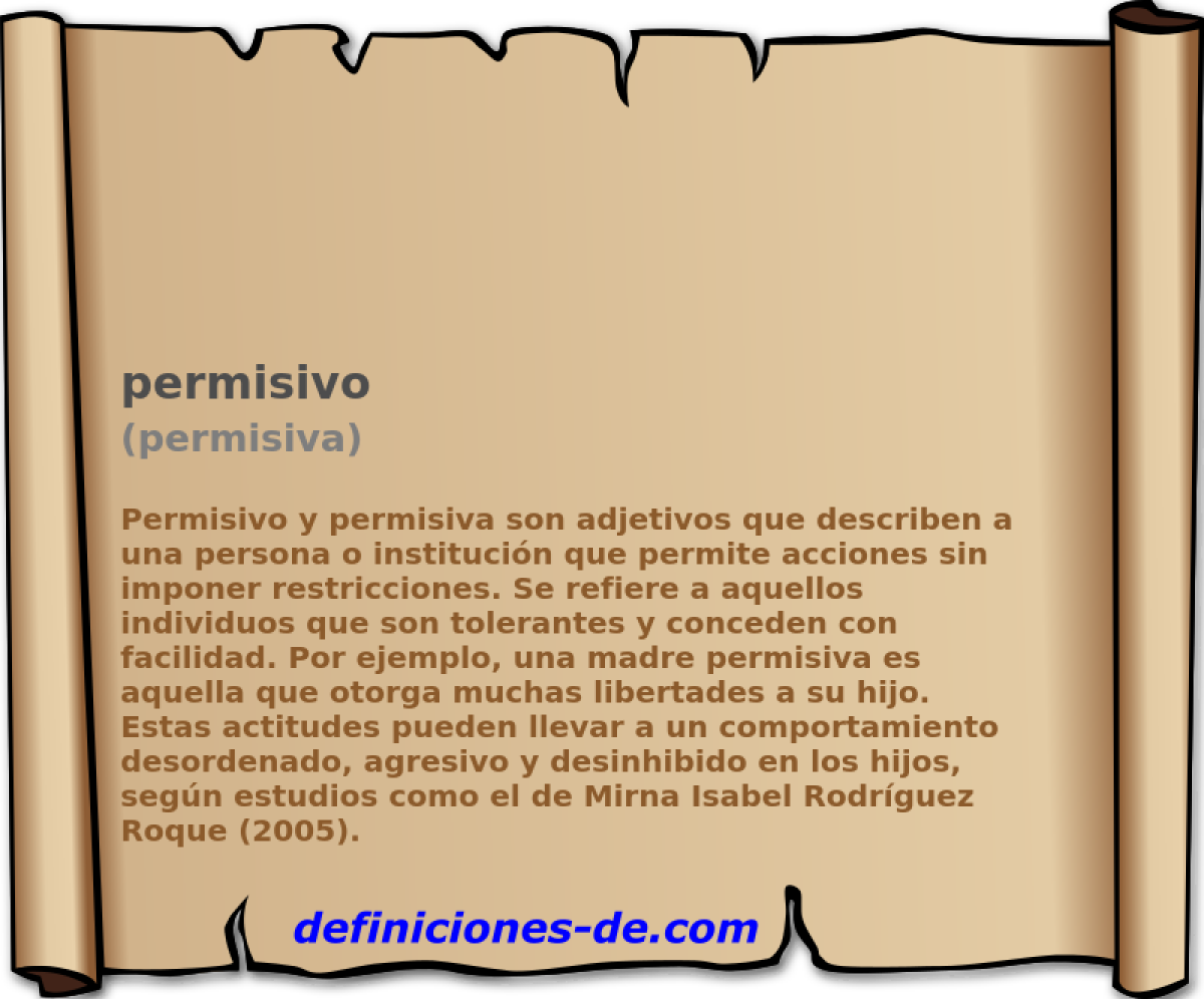 permisivo (permisiva)