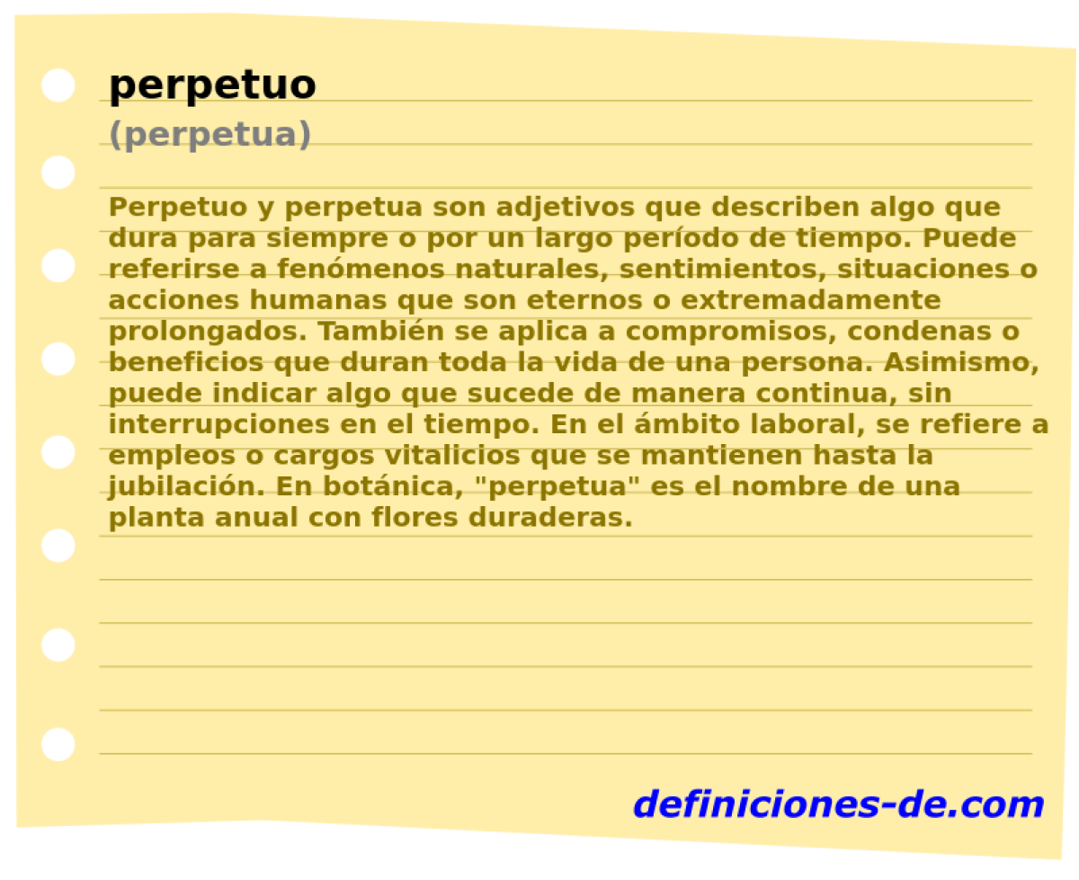 perpetuo (perpetua)