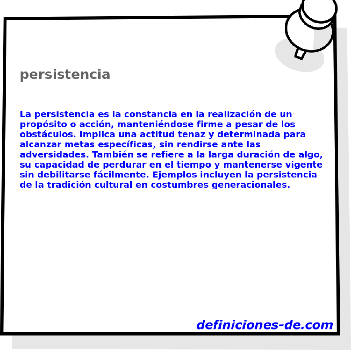 persistencia 