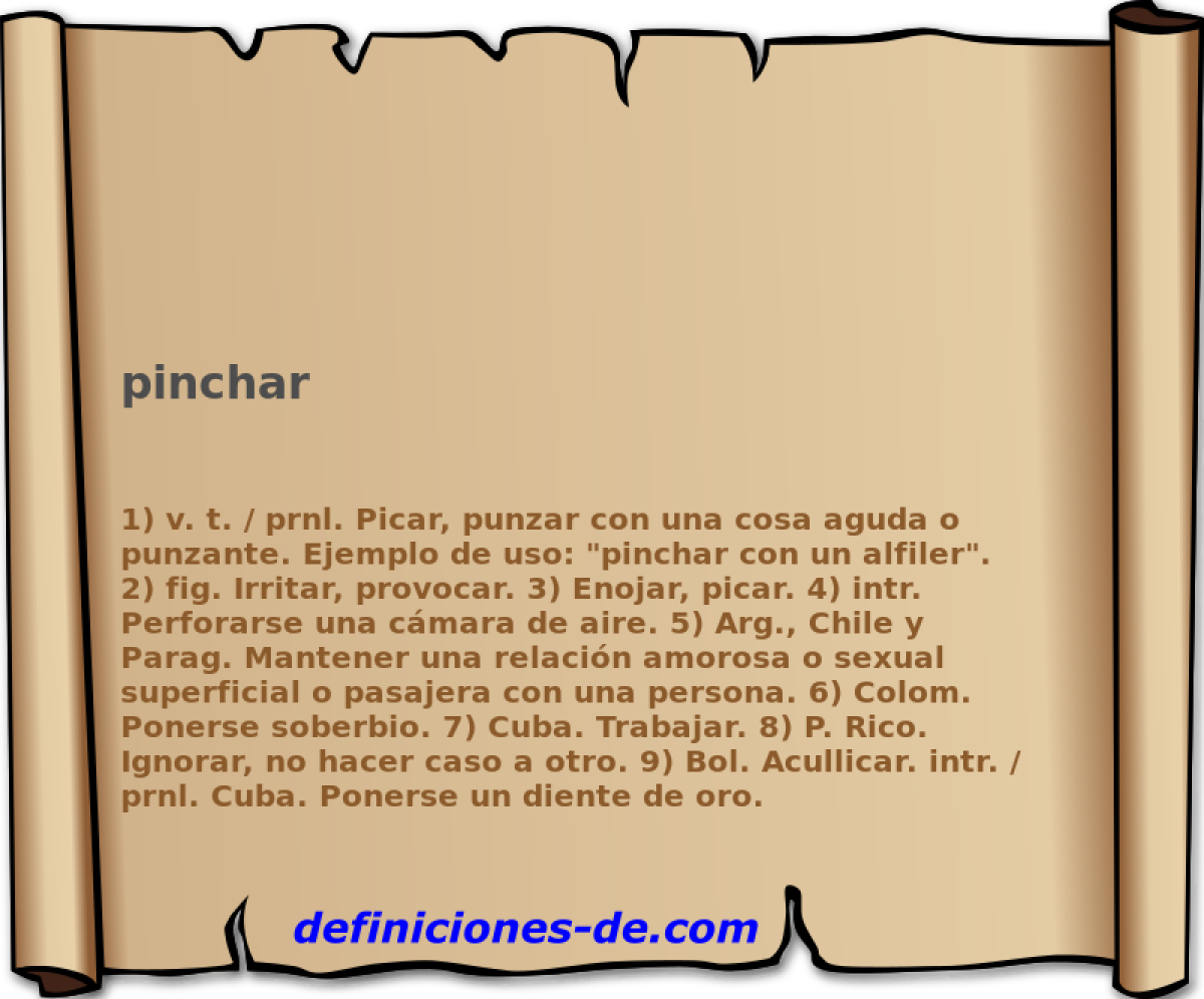 pinchar 