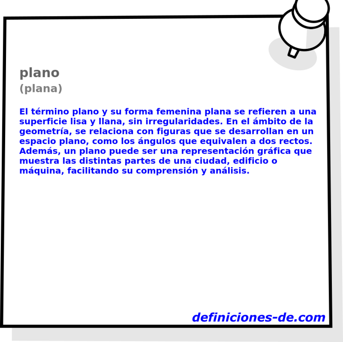 plano (plana)