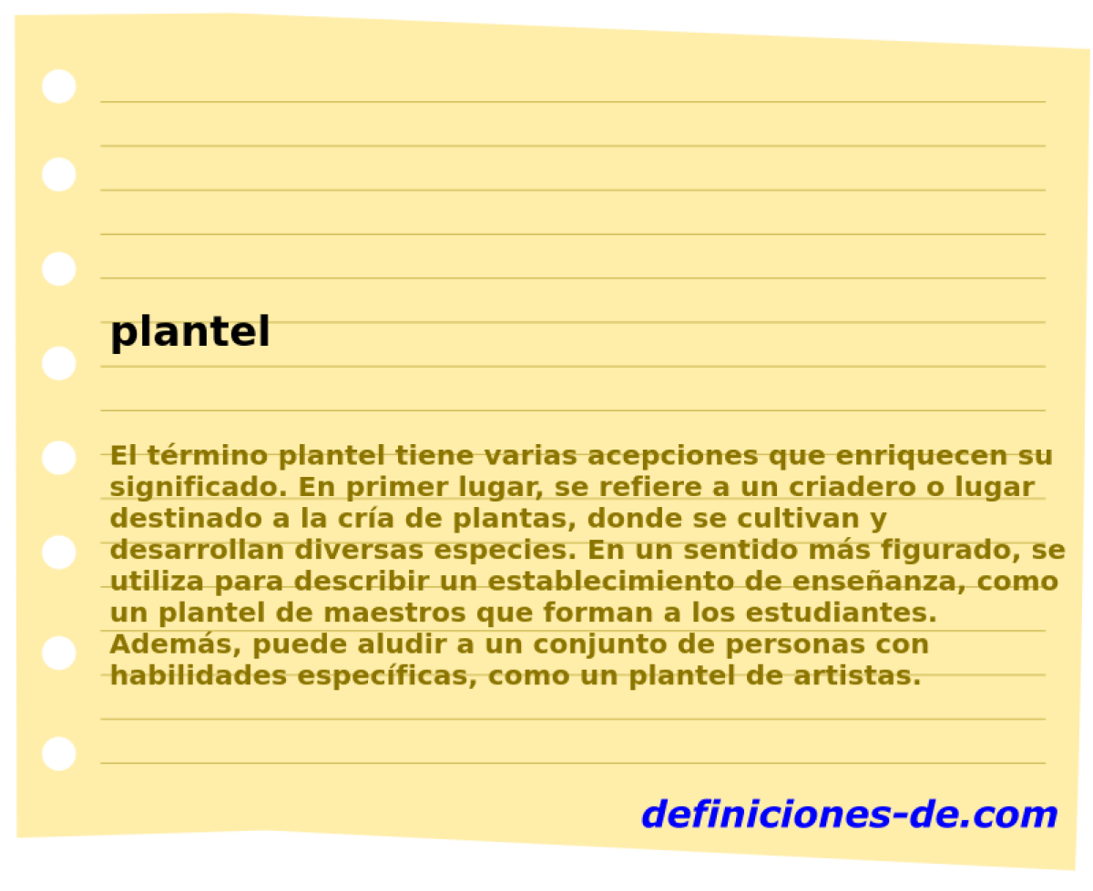 plantel 