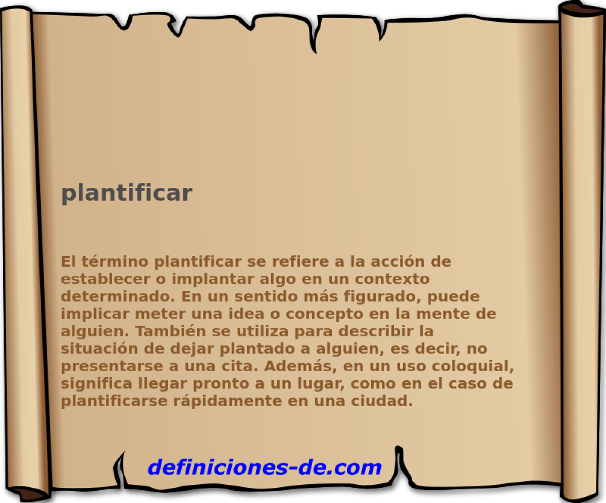 plantificar 