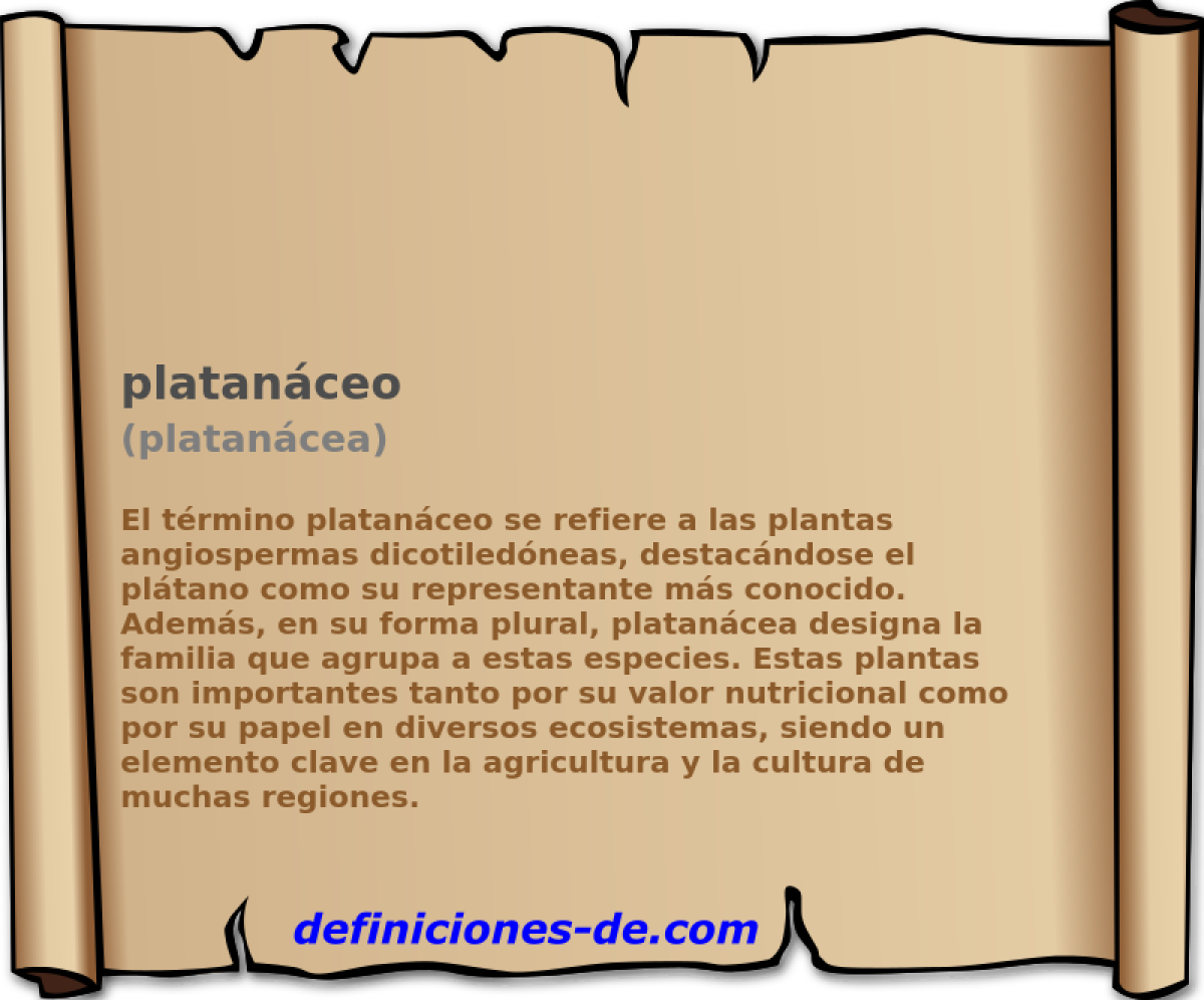 platanceo (platancea)