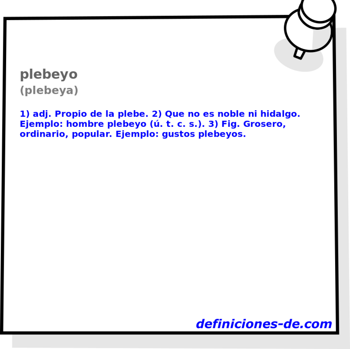plebeyo (plebeya)