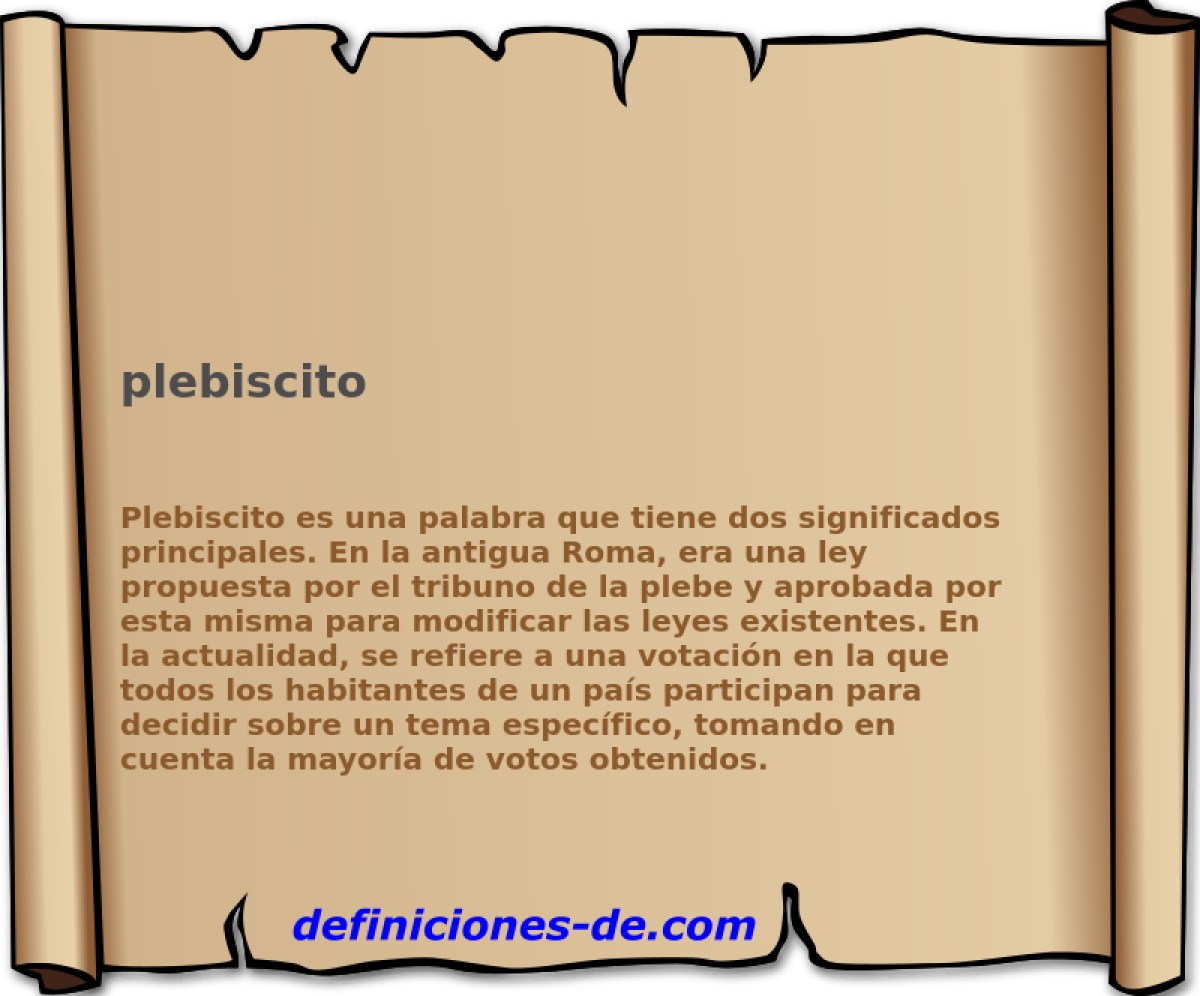 plebiscito 