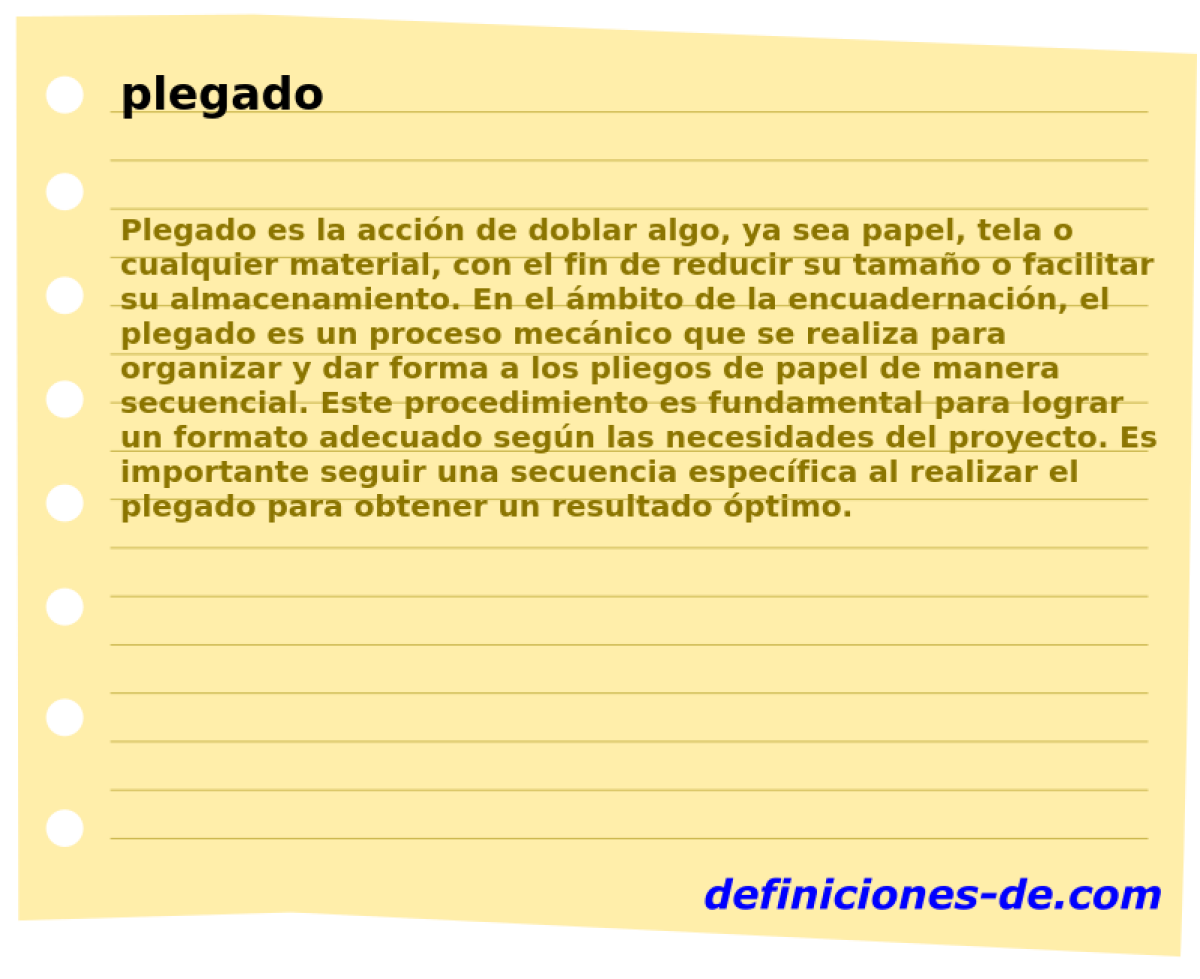 plegado 