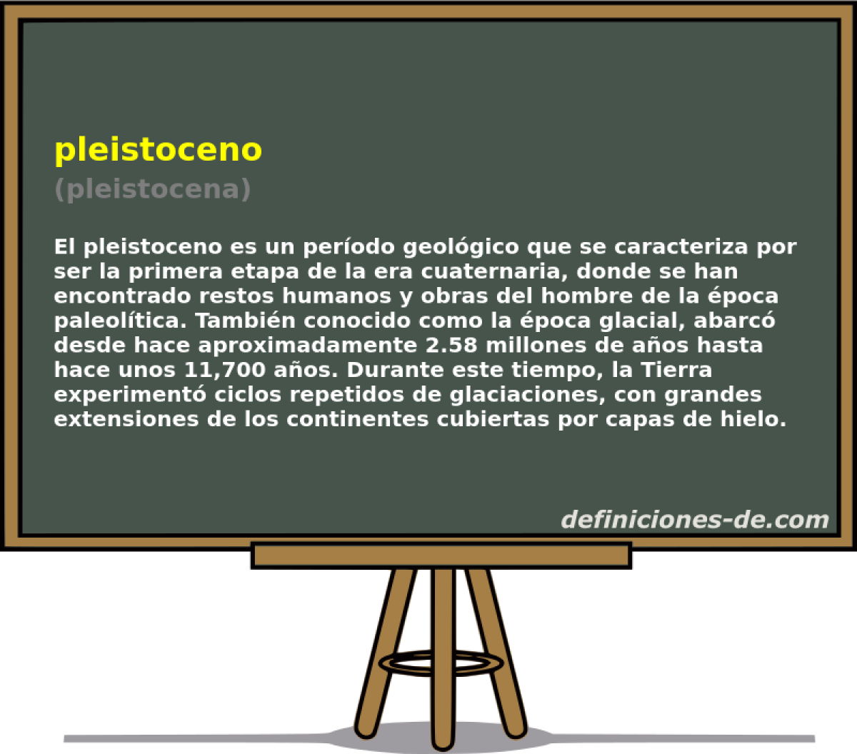 pleistoceno (pleistocena)