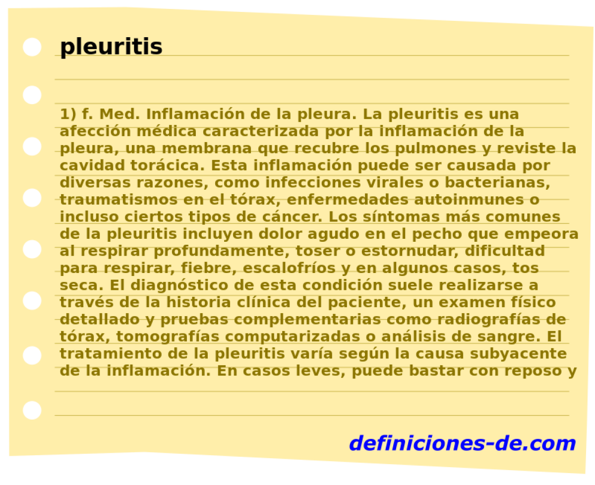 pleuritis 