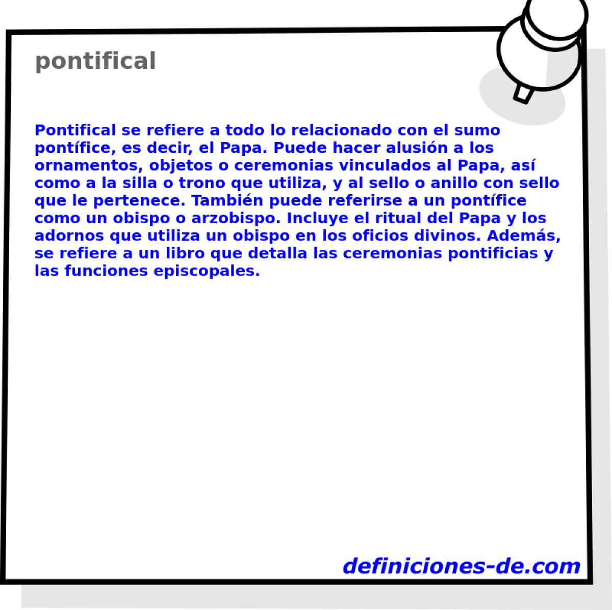 pontifical 